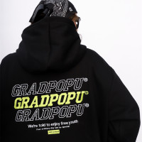 歐美高街風美式復古重磅刺繡衛衣加絨加厚女冬季連帽上衣2022新款