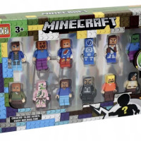 Конструктор Майнкрафт Набор фигурок 12 шт/ Минифигурки Игрушка Minecraft My World
