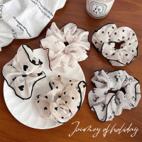 欧根纱珍珠大肠圈发绳简约气质复古头绳韩版时尚肥肠发圈头饰仙女