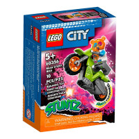 Конструктор LEGO City Stuntz Трюковый мотоцикл c медведем, 10 деталей, 5+, 60356