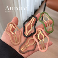 高级感云朵状镂空碎发bb夹刘海夹侧边夹发夹子头饰发卡后脑勺发饰