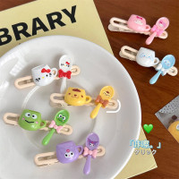 可爱卡通勺子杯子发夹趣味少女心边夹ins风甜美卡通学生发饰发卡