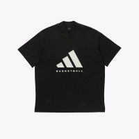 Adidas/AdidasChapter系列Logo印花寬鬆針織圓領短袖無袖衛衣