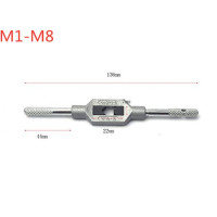 Регулируемый ручной держатель для метчиков, M1-M8 резьба, Метрическая ручка, уширитель, аксессуары для метчиков и штампов, набор гаечных ключей