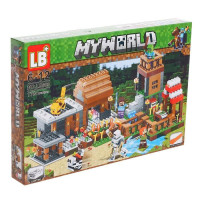 Конструктор My World, Майнкрафт, Minekraft Деревня / Дом Стива LB600, 778 деталей