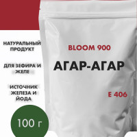 Агар-агар Bloom 900 пищевой натуральный загуститель , растительный желатин, для выпечки и кондитерских изделий, для десертов