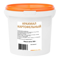 Крахмал картофельный HOBBYHELPER в ведре 700г