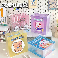SH587ins卡通韩版女孩袋子手提购物袋糖果色包装袋礼品礼物袋收纳