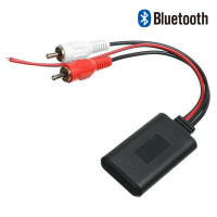 Автомобильный беспроводной модуль приемника Bluetooth, адаптер AUX, музыкальный аудио стерео приемник для транспортных средств с интерфейсом 2RCA