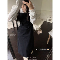 PPHOME富香甜妹~小清新高級感時尚裙子女純欲風潮百搭顯瘦抱嬰袋裙