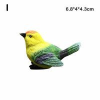 Маленькая фигурка симпатичного попугая, птичьего гнезда, модель животного, декоративные аксессуары из смолы, миниатюрный бонсай, домашний Сказочный Сад E4L7