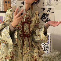 復古中式旗袍裙子改良敬酒服氣質優雅年輕款少女刺繡蓬蓬女洋裝