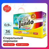 Порошок стиральный Jundo Color для цветного белья, 900 г, ЭКО концентрат, автомат