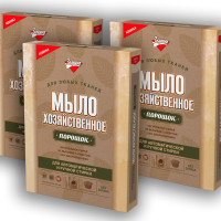 ЗОЛУШКА: Мыло хозяйственное порошок, 300 г, в коробке, 3 штуки