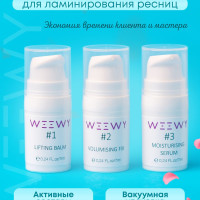 Набор для ламинирования ресниц WEEWY (#1 + #2 + #3), 7 мл