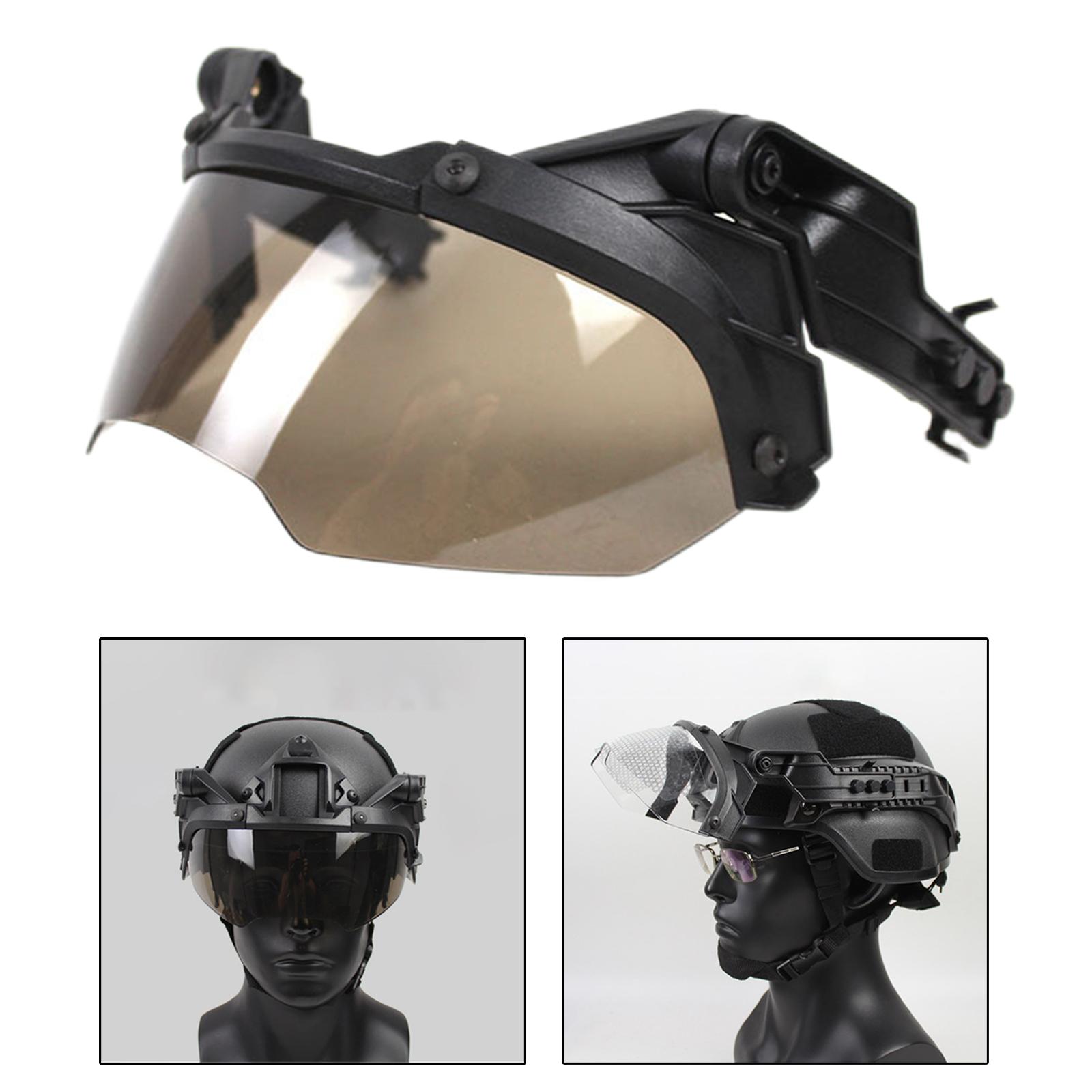 Tactical Split Anti-Fog Safety Goggles Guide Rail Accessories 90 Degrees Removable AntiFog Helmet OP Goggles for Cosplay Game