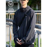 戶外UPF50+冰絲薄款防曬服男款抗UV透氣涼感連帽皮膚衣外套夏