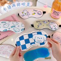护眼睡觉睡眠专用可爱卡通遮光眼罩儿童女学生冰袋冰敷缓解眼疲劳