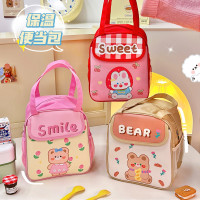 新款卡通手提便当包 饭盒保温袋午餐包学生加厚铝箔收纳保温餐包