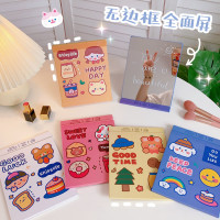 ins风折叠全面屏化妆镜可爱学生宿舍台式便携随身桌面可立小镜子