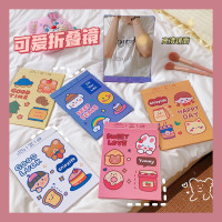 ins风折叠全面屏化妆镜可爱学生宿舍台式便携随身桌面可立小镜子