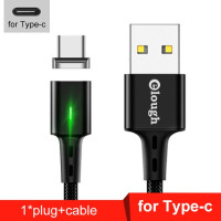 Магнитный USB-кабель Elough типа C, кабель для быстрой зарядки для iPhone, Xiaomi, Redmi Poco, Samsung, Шнур Micro USB C, 3 в 1, провод 3 А