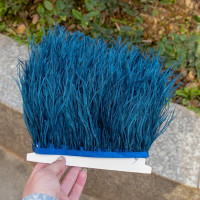 1 метр фиолетовые страусиные перья отделка бахрома 8-10 см натуральные Шлейфы лента для свадебного украшения искусственные Аксессуары для платья