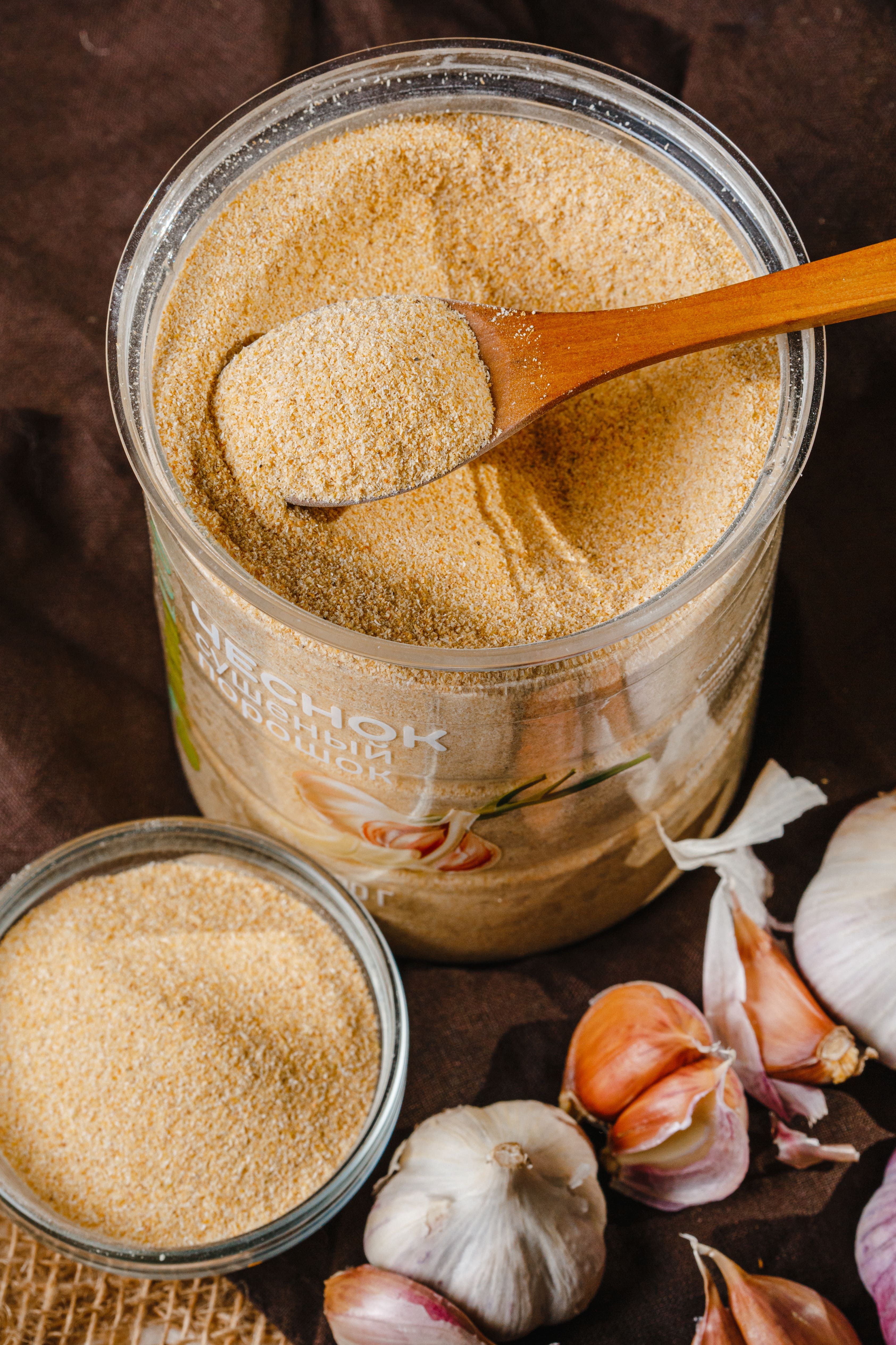 Pirina ECO / Чеснок сушеный молотый порошок 300 г. Специя, приправа. Чеснок сухой. Овощи сушеные.