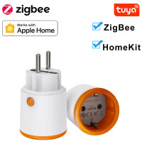 Умный блок питания Homekit Tuya Zigbee, розетка стандарта ЕС 16 А, дистанционное управление с Zigbee2mqttt и домашним помощником, хаб для Tuya