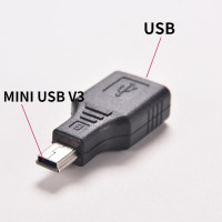 Переходник с Mini USB штекер на USB Гнездо разъем передача данных Синхронизация OTG адаптер для автомобиля AUX MP3 MP4 планшеты телефоны U-Disk мышь