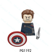 Мини-конструктор Marvel, фигурка аниме, баки, Барнс, алый, ведьма, зрение, гамора, сокол, Рокки, детские подарки на день рождения