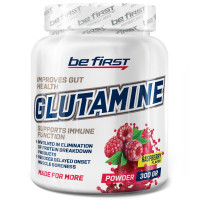 Глютамин в порошке Be First Glutamine Powder (л глутамин) 300 гр, малина