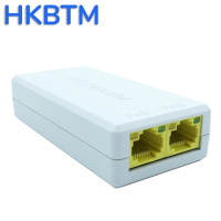 HKBTM гигабитный 2-портовый удлинитель POE, IEEE 802.3af/at PoE + стандарт, 10/100/1000 Мбит/с, ретранслятор POE 100 метров (328 фута), удлинитель