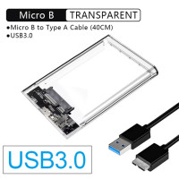 USB 3.0 To 2.5 Inch Hard Drive Case Внешний жесткий диск USB 3,0-2,5 дюйма, 5 Гбит/с