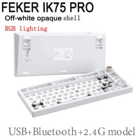 Клавиатура Механическая FEKER IK75 V3 Pro JJK84 T1, 3/1 режимов, QMK, RGB/одиночное освещение/светодиодный Дов, 3Pin/5Pin BT5.0/2,4 ГГц/USB