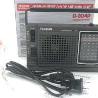 Радиоприемник TECSUN R-304, Высокочувствительный FM-радиоприемник со встроенным динамиком для пожилых людей, для улицы, высокое качество, цифровое радио R-304P