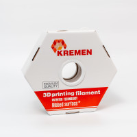 Пластик для 3D принтера Kremen ABS (1кг, 1.75мм, белый, Ribbed surface)