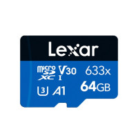 Карта памяти Lexar 633x MicroSDHC 32/512/256/128 ГБ, A1 V30