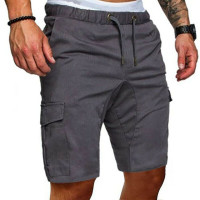 Шорты-карго мужские, повседневные летние пляжные спортивные штаны для спортзала, простые эластичные для бега и тренировок