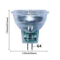 Светодиодный точечный светильник низкого напряжения MR11 GU4.0 AC/DC 12 В 3 Вт