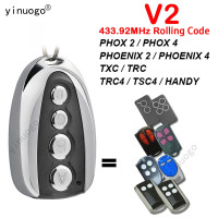 10 ШТ. V2 Phoenix Пульт Дистанционного Управления Phox Phoenix 2 4 TXC TRC TRC4 TSC4 HANDY Пульт Дистанционного Управления Гаражных Дверей 433 МГц Роллинг Код