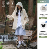 JDL MODE 夏季戶外騎行連帽基礎多色女防曬衣UPF50+透氣輕薄外套