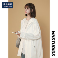 森馬集團棉致2023冰絲防曬服女夏戶外運動抗UV連帽開衫防曬衣