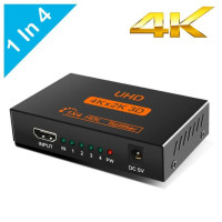 HDMI-совместимый сплиттер усилитель 1080P 4K двойной дисплей конвертер с питанием для HDTV DVD PS3 Xbox HD переключатель