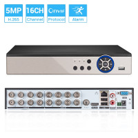 16CH AHD CCTV DVR 5MP-N 5in1 AHD TVI CVI CVBS IP камера гибридный цифровой видеорегистратор Домашняя безопасность DVR CCTV система XMeye H.265