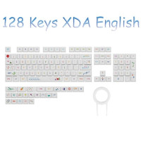 128 клавиш PBT XDA профиль летняя Живопись белые колпачки клавиш для механической игровой клавиатуры пользовательский MX Переключатель SYE-SUB XDA колпачок для клавиш Новинка