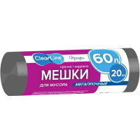 Мешки для мусора Clear Line 60 л, 20 шт