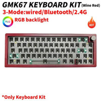 Комплект механической клавиатуры GMK67 с RGB-подсветкой, USB, Bluetooth, 2,4 ГГц