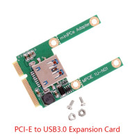 Плата расширения Mini PCI-E к USB 3,0 для ноутбука PCI Express PCIe к USB конвертер переходник адаптер карты с винтовыми фитингами