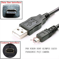 USB-кабель для передачи данных для цифровой камеры Mini 8 Pin для Nikon CoolPix Fuji Panasonic Olympus Sony 1 м 1,5 м